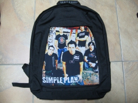 Simple Plan ruksak čierny, 100% polyester. Rozmery: Výška 42 cm, šírka 34 cm, hĺbka až 22 cm pri plnom obsahu